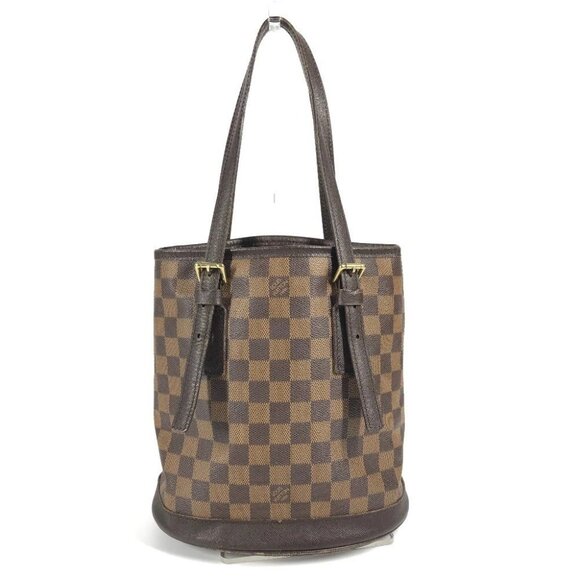 LOUIS VUITTON N42240 Damier Male Tote Bag Shoulder Bag Damier Canvas Ebene Brown - Picture 1 of 16